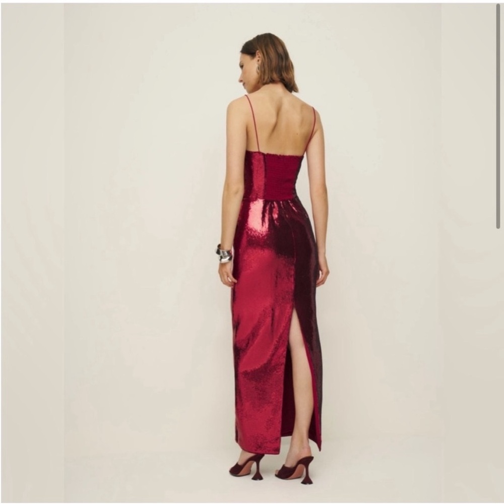 Reformation red sequin dress. Size 2 - Picture 3 of 16